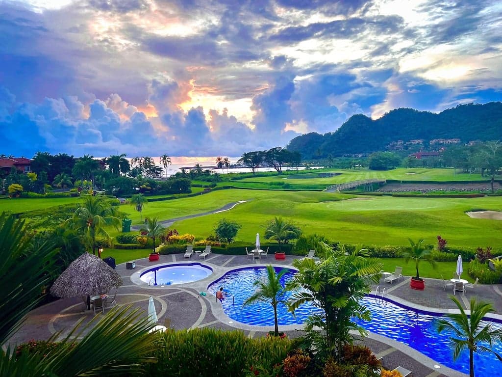 Resort pool and grounds